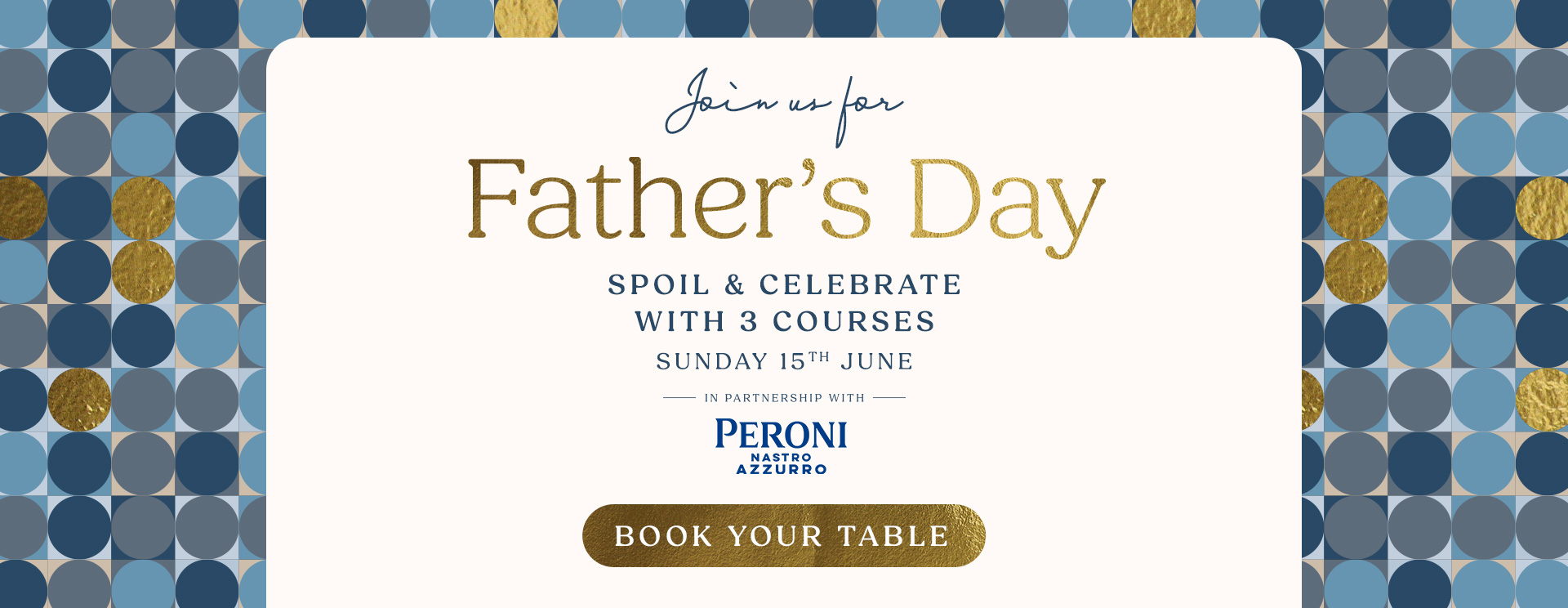 Father’s Day menu Fleet