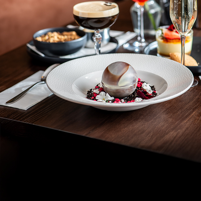 Dessert menu at The Oat Sheaf
